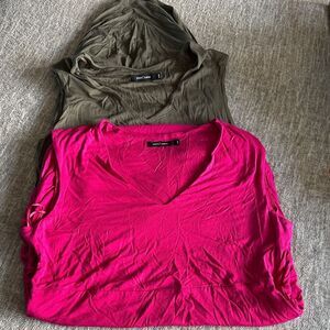 Chic Olive and Pink Maxi Dress